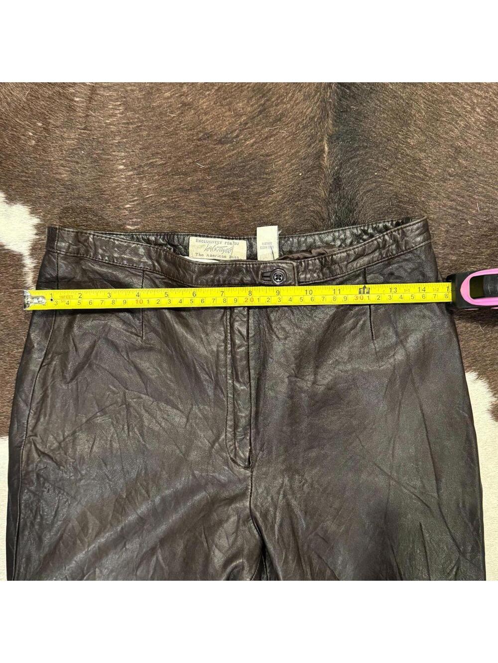 Vintage Lord & Taylor Leather Pants - 30" Waist (Approx Size M) - Picture 3 of 5